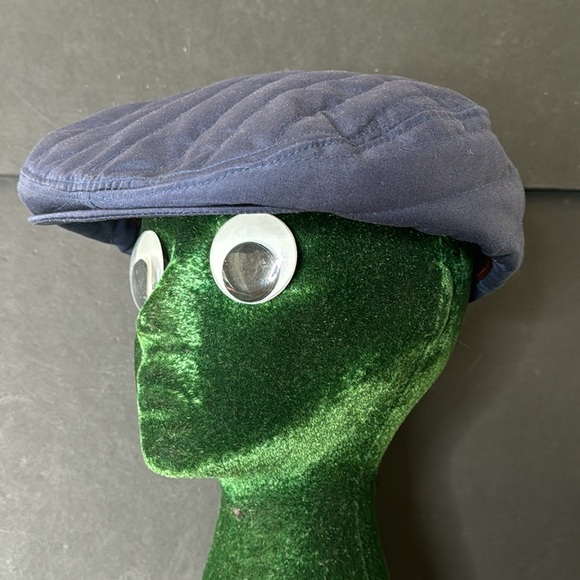 Vintage McGregor Blue Quilted Newsboy Cap - Picture 15 of 16